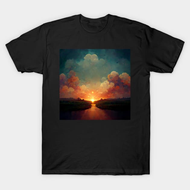 A beautiful sunset - best selling T-Shirt by bayamba